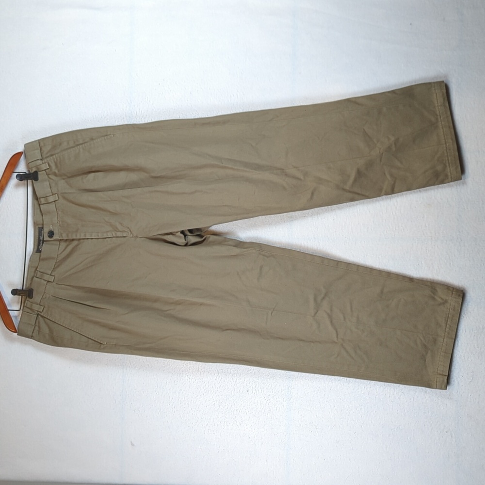 Eddie Bauer Tan Casual Cotton Dress‎ Slack Chino Pants 38